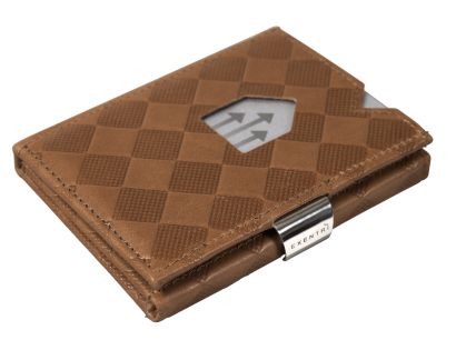 Kožená peněženka EXENTRI chess sand RFID
