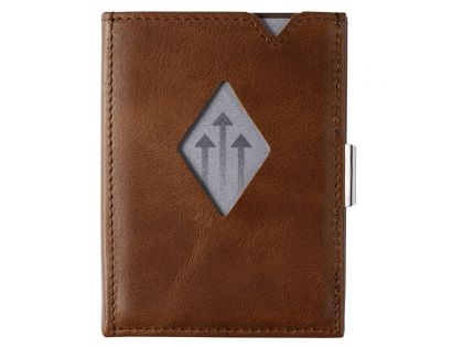 Kožená peněženka EXENTRI MULTIWALLET hazelnut, RFID