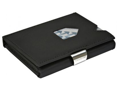 Kožená peněženka EXENTRI nubuck black RFID