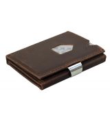 Kožená peněženka EXENTRI nubuck brown RFID